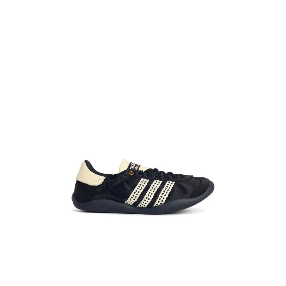Adidas X Wales Bonner 'Karintha Lo Satin' Black Fabric Sneakers Women